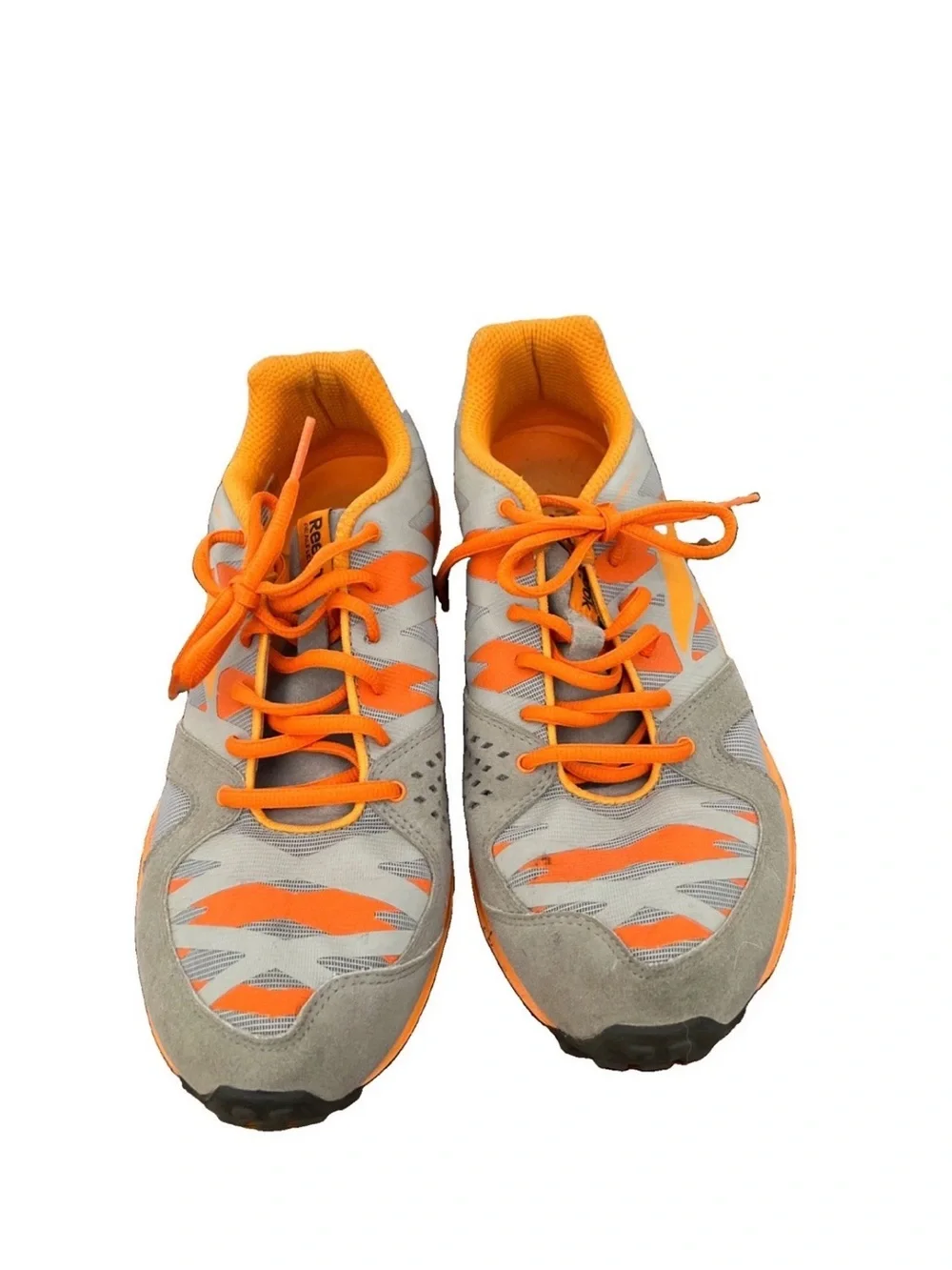 Men's Gray and Orange Running Shoes Reebok Sz.9